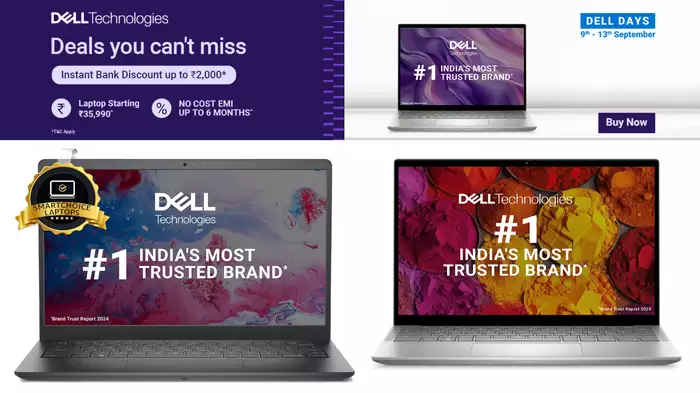 Buy the best laptop during Dell Days and save thousands of rupees