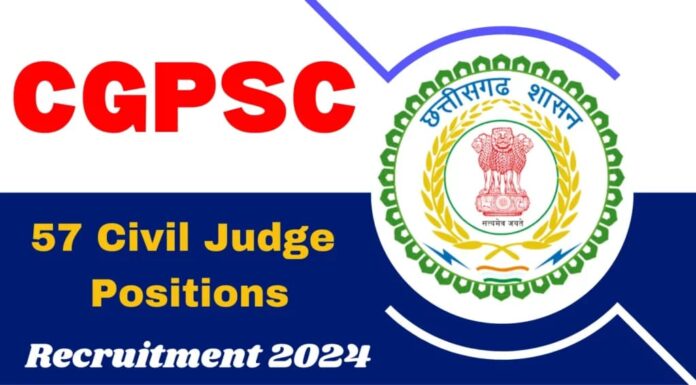 Chhattisgarh Civil Judge Recruitment 2024